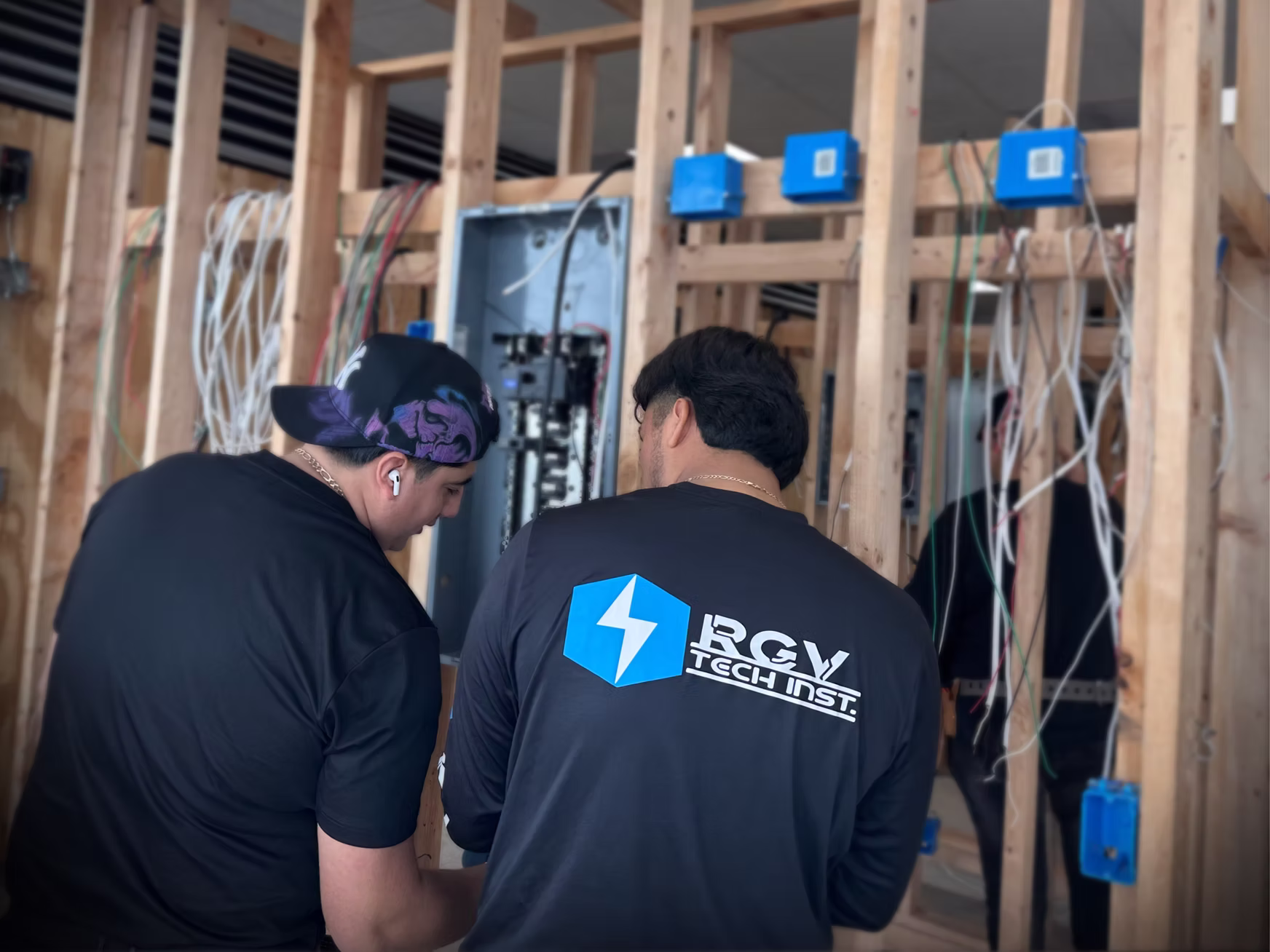 RGV Tech Institute students on the training floor